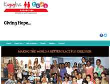 Tablet Screenshot of kyybakidzfoundation.org